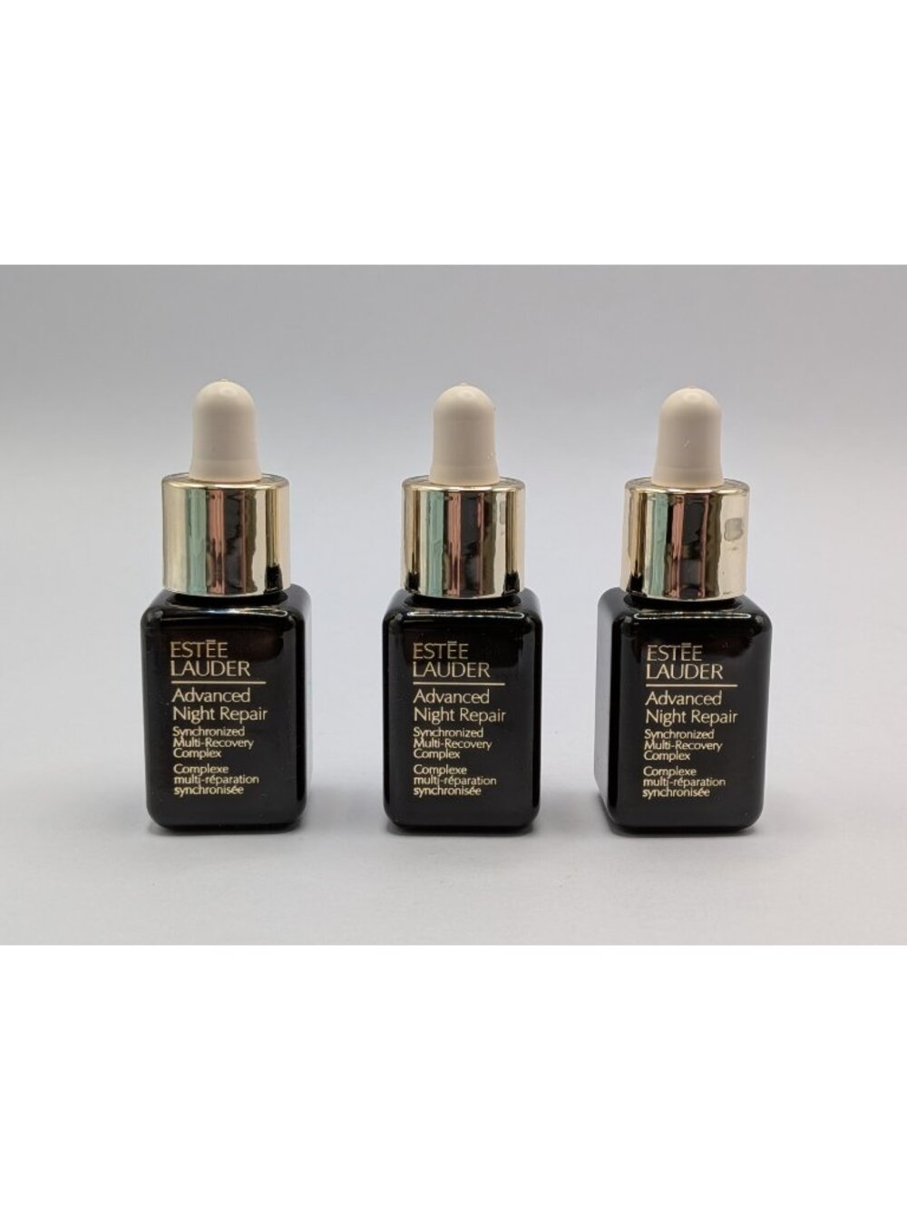 3 x Estee Lauder Advanced Night Repair Serum .23 oz / 7ml = 21 ml With Dropper